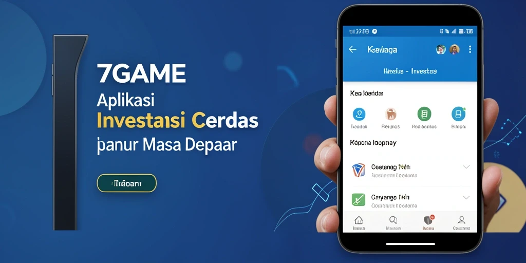 Tampilan antarmuka aplikasi Investasi 7GAME yang modern dan user-friendly.