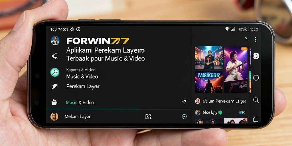 Tampilan antarmuka pengguna FORWIN77 saat merekam layar.