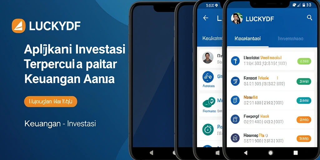 Antarmuka LUCKYDF yang modern dan mudah digunakan untuk investasi.
